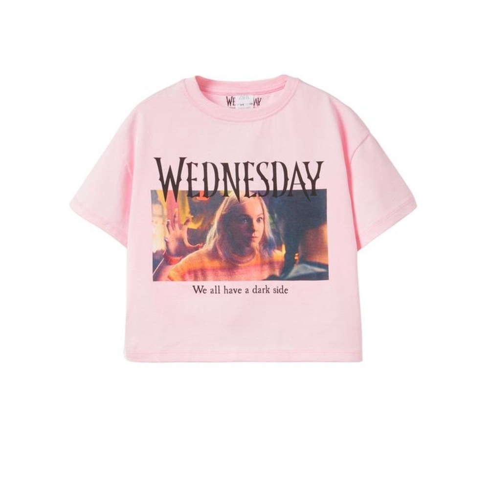 Zara 9-10 Girl’s Enid Wednesday Print Top